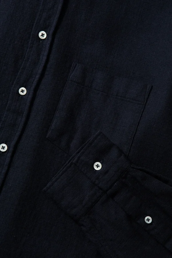 Fashion Edmmond Studios Adam Shirt Plain Navy