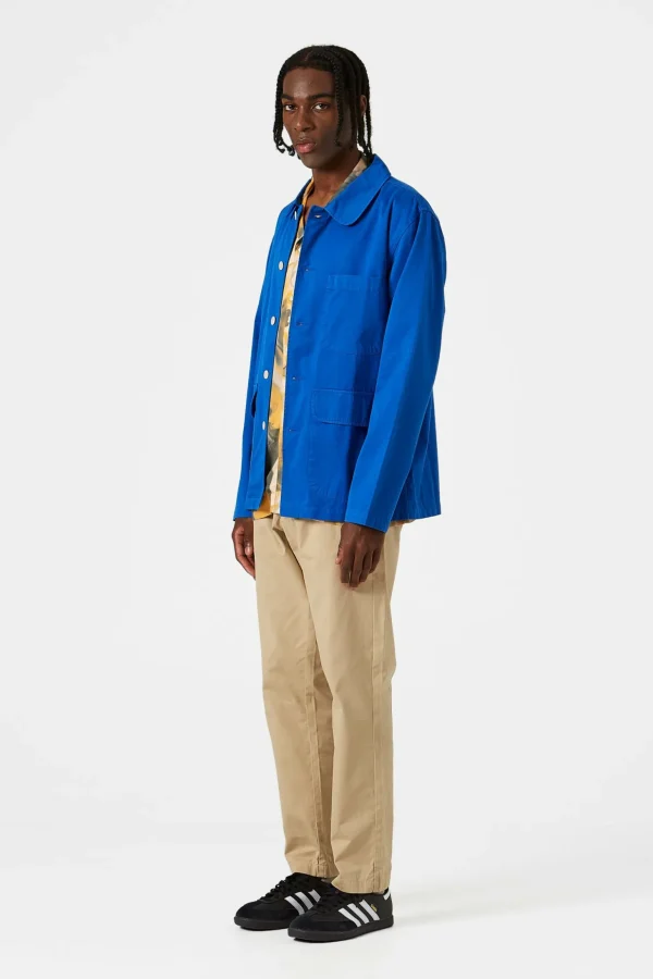 Shop Edmmond Studios Albatros Jacket Plain Blue
