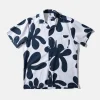 Best Edmmond Studios Alice Short Sleeve Shirt Printed Navy