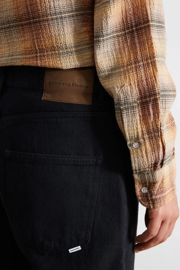 Shop Edmmond Studios Avail Pants Plain Navy
