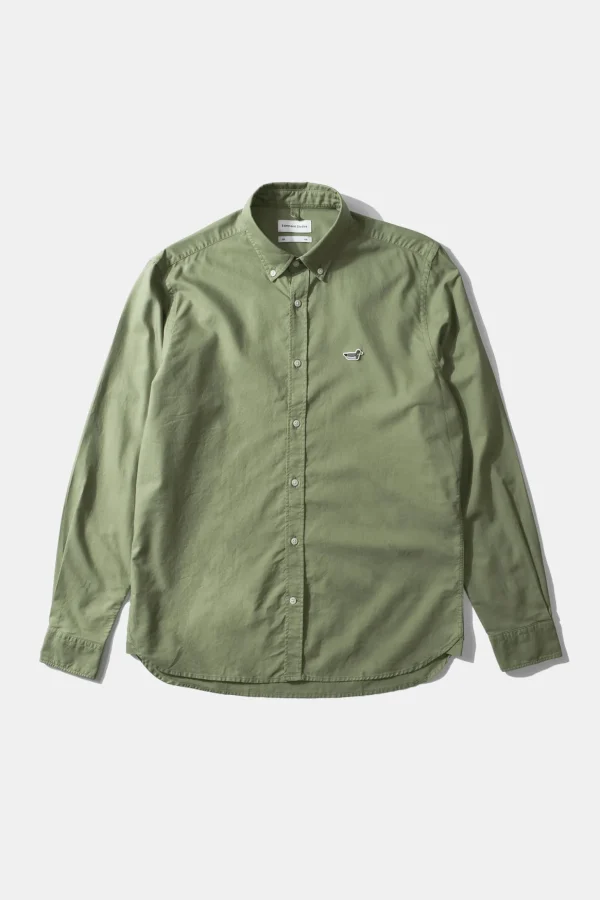 Flash Sale Edmmond Studios Bd Shirt Oxford Plain Olive