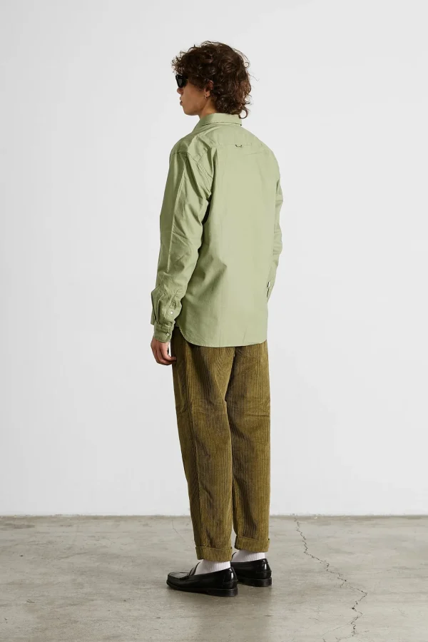 Flash Sale Edmmond Studios Bd Shirt Oxford Plain Olive