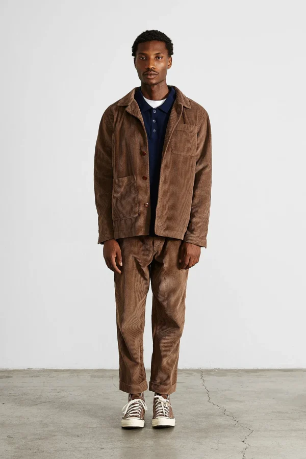 Online Edmmond Studios Bline Jacket Cord Plain Brown