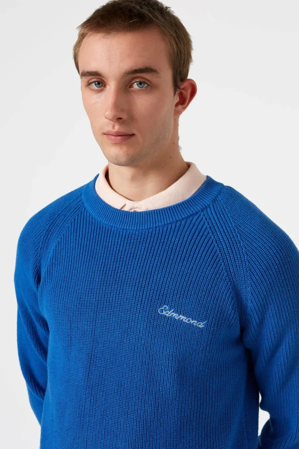 Online Edmmond Studios Canale Sweater Plain Blue