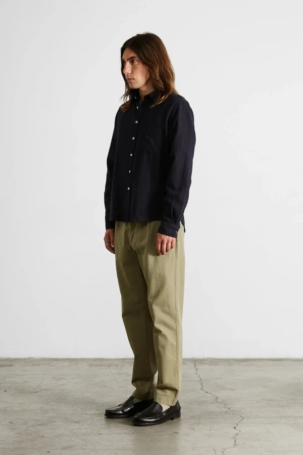Best Edmmond Studios Chino Herringbone Plain Khaki