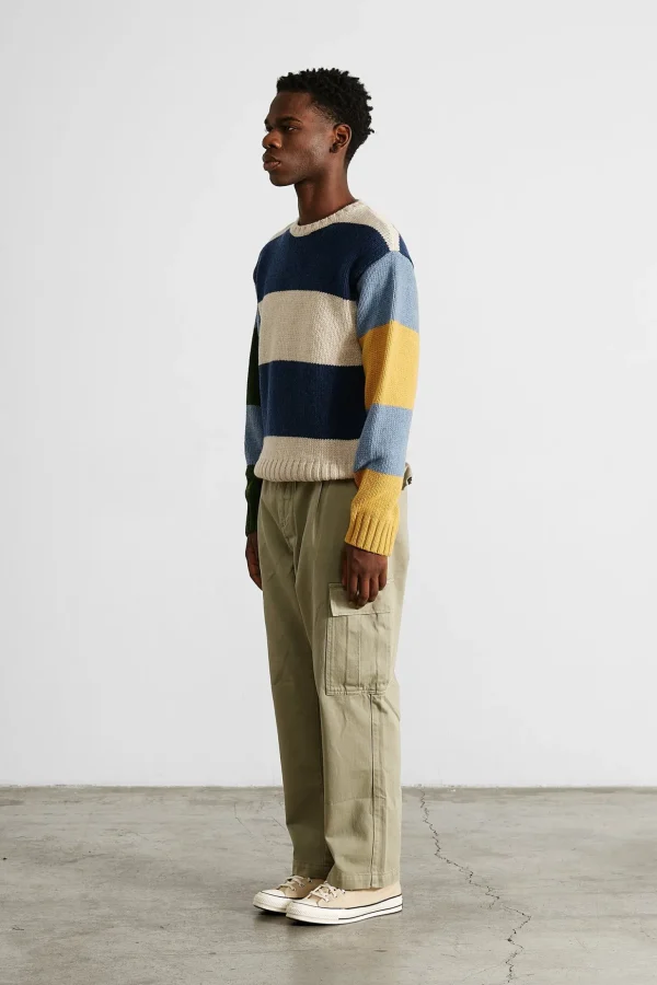 Outlet Edmmond Studios Clown Sweater Colour Block Navy
