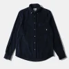 Best Sale Edmmond Studios Cord Shirt Plain Navy