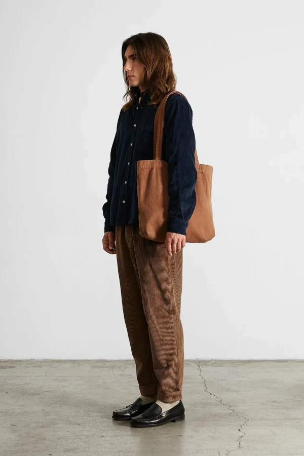 Best Sale Edmmond Studios Cord Shirt Plain Navy