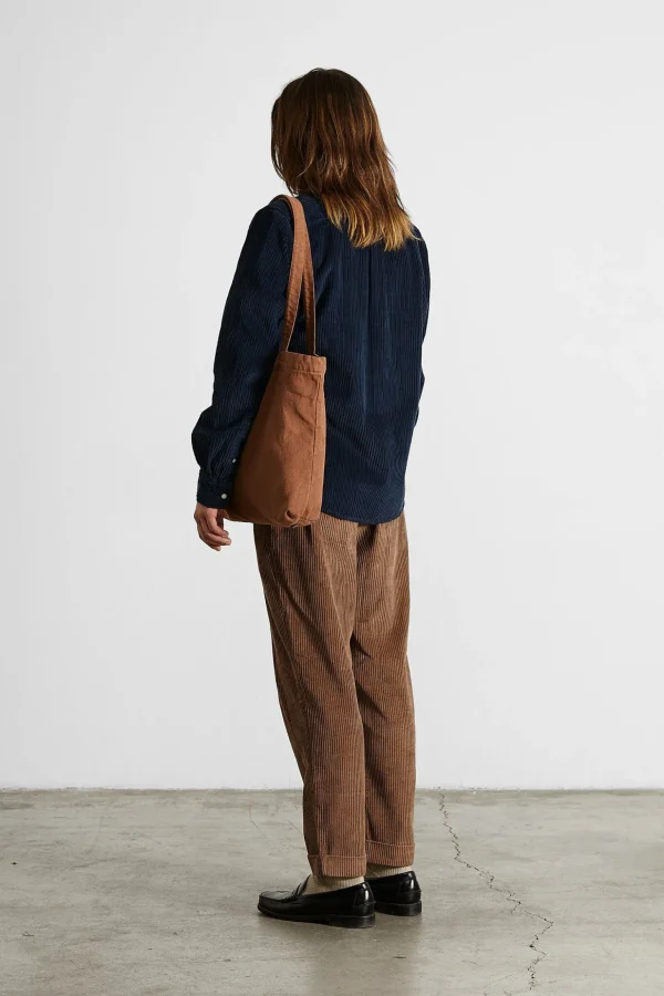 Best Sale Edmmond Studios Cord Shirt Plain Navy