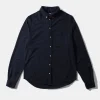Sale Edmmond Studios Crisp Shirt Plain Navy