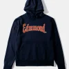 Cheap Edmmond Studios Curly Hoodie Plain Navy