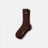 Shop Edmmond Studios Duck Socks Plain Dk Brown