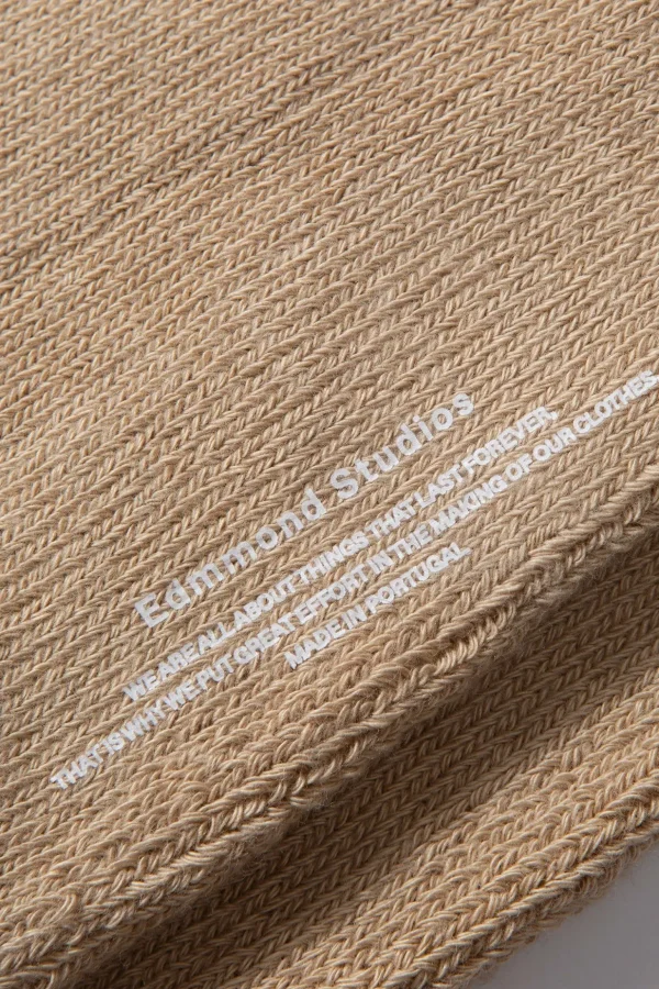 Outlet Edmmond Studios Duck Socks Plain Tan