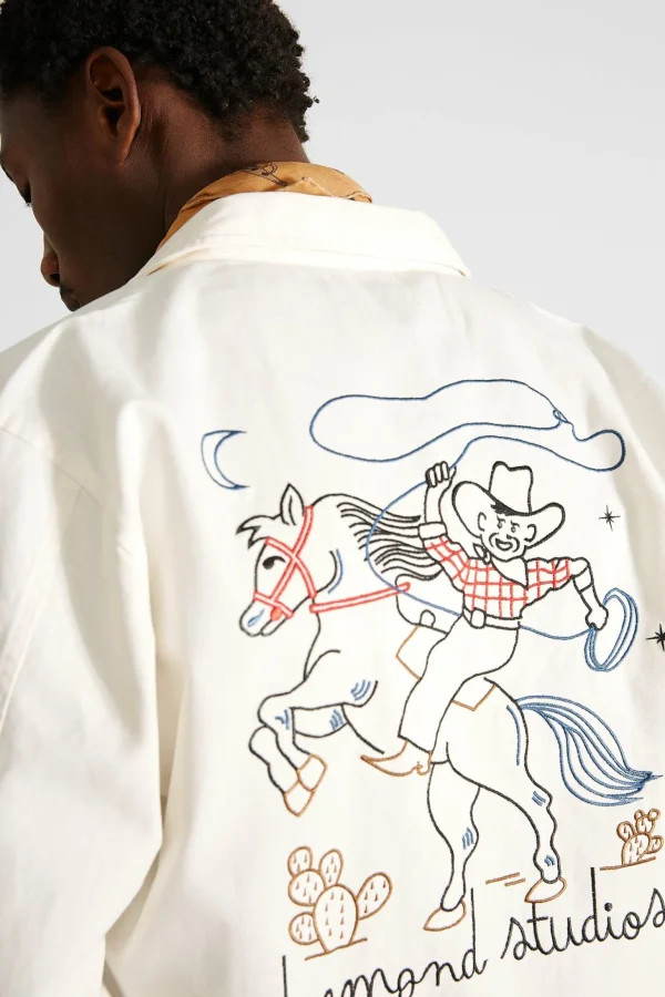 Store Edmmond Studios Embroidery Jacket Plain Off White