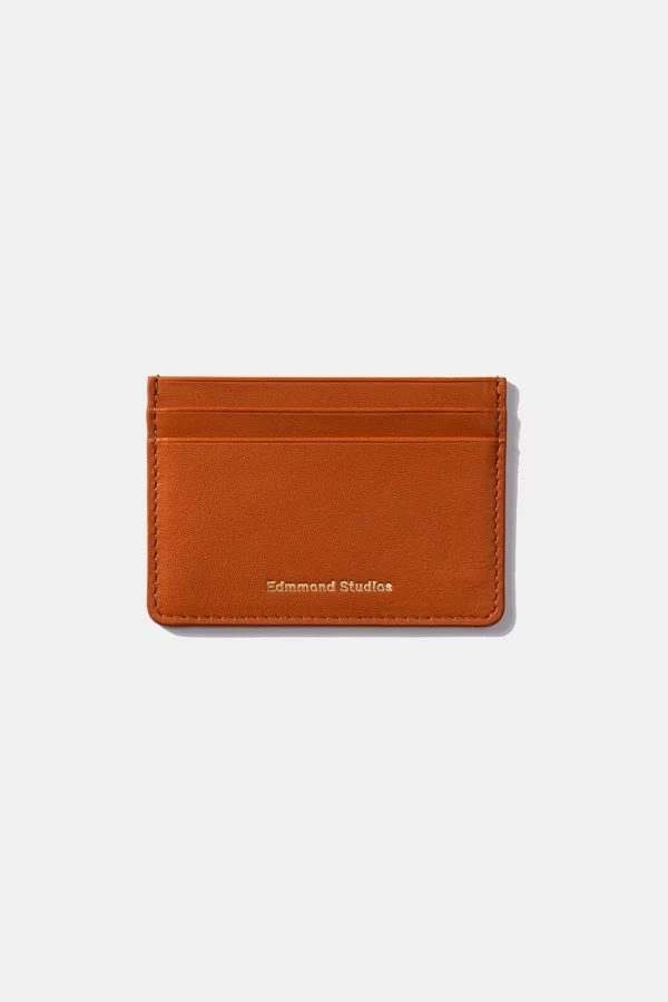 Flash Sale Edmmond Studios Fold Card Holder Plain Brown