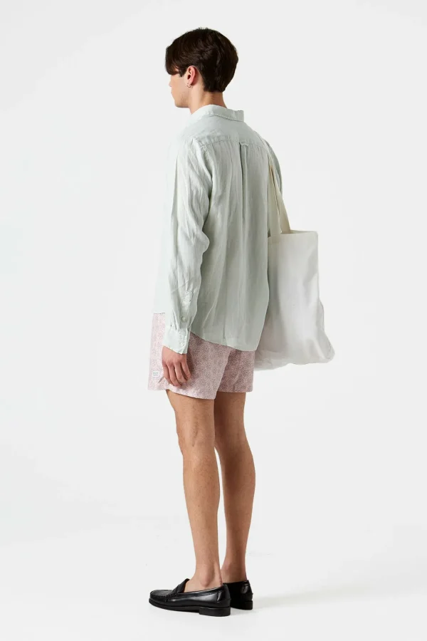 Best Edmmond Studios Linen Shirt Plain Sage