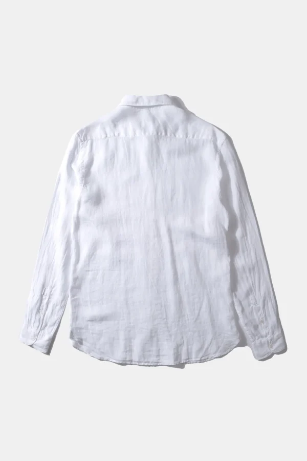 Sale Edmmond Studios Linen Shirt Plain White