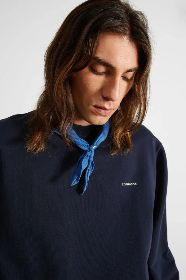 Outlet Edmmond Studios Mini Logo Sw Plain Navy