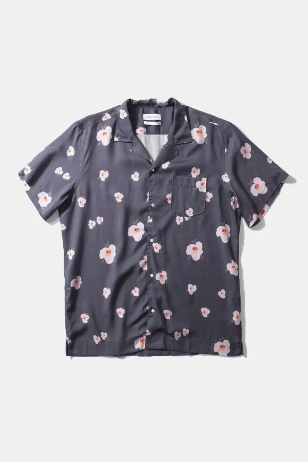 Cheap Edmmond Studios Orchid Short Sleeve Plain Navy