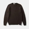 Shop Edmmond Studios Paris Sweater Plain Brown