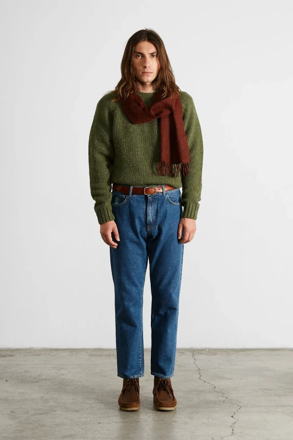 New Edmmond Studios Paris Sweater Plain Olive