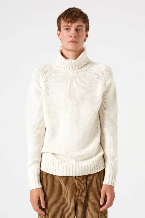 Cheap Edmmond Studios Paris Turtle Neck Plain Off White