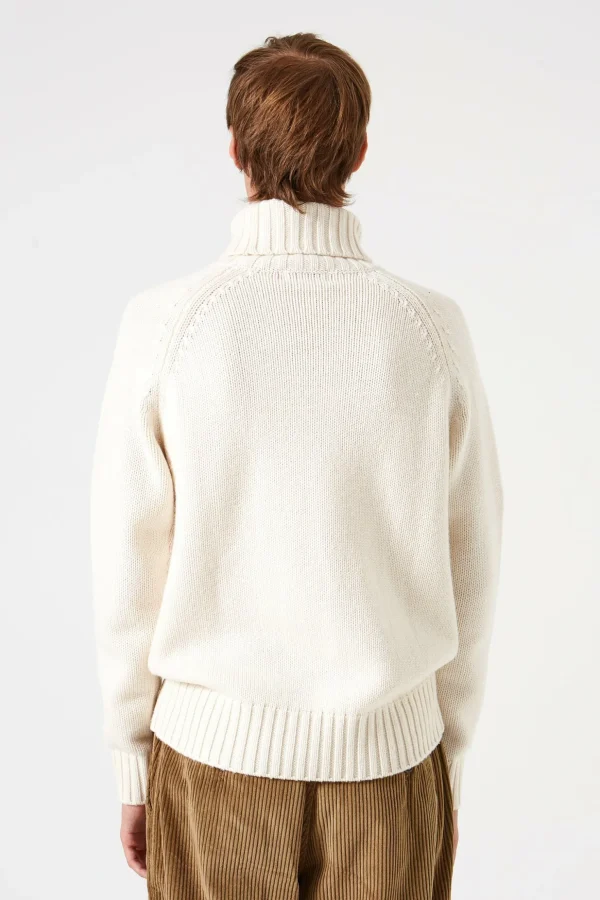 Cheap Edmmond Studios Paris Turtle Neck Plain Off White