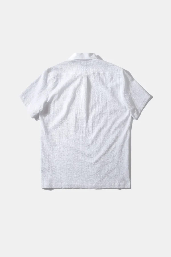 Best Edmmond Studios Polo Shirt Seersucker Plain White