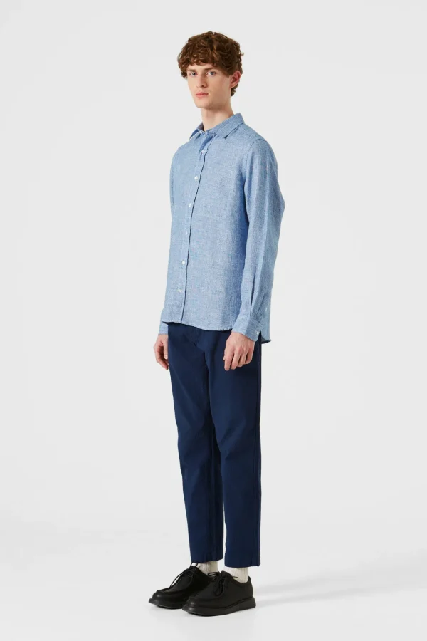 New Edmmond Studios Port Shirt Plain Blue