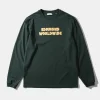 Clearance Edmmond Studios Puff Ls Plain Dk Green