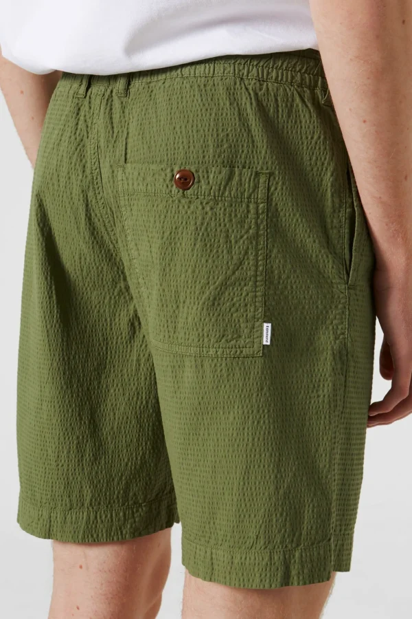Clearance Edmmond Studios Seersucker Plain Khaki