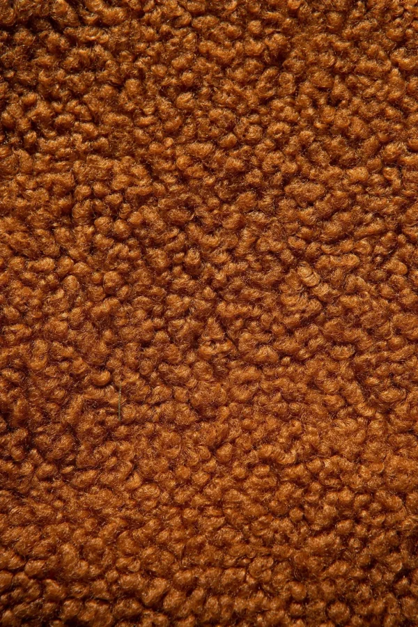 Discount Edmmond Studios Shearling Vest Plain Brown