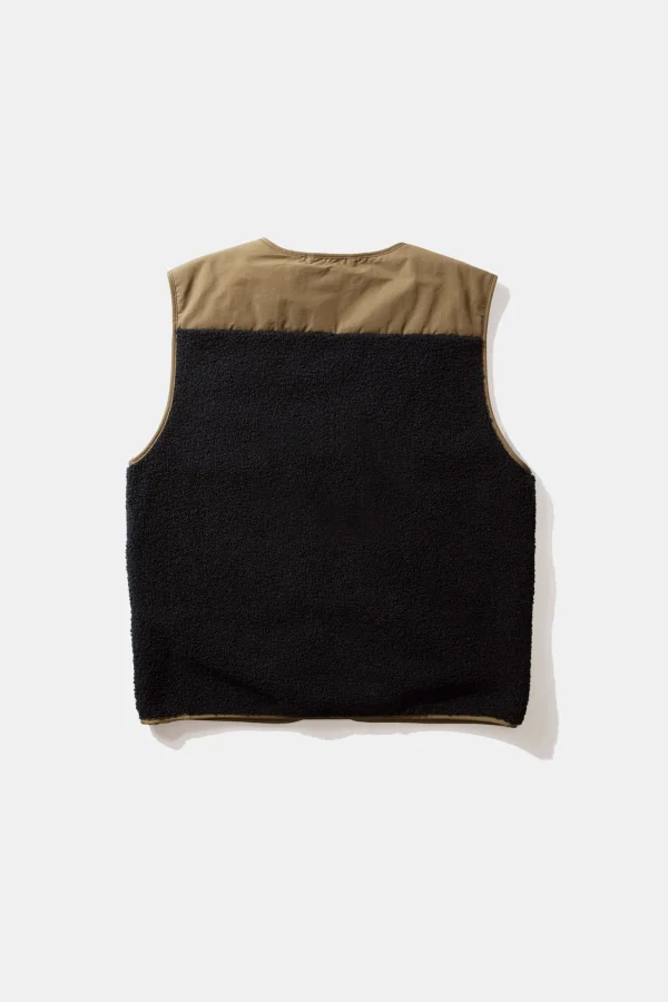 Hot Edmmond Studios Shearling Vest Plain Navy