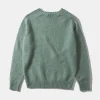 Online Edmmond Studios Shetland Sweater Plain Turquoise