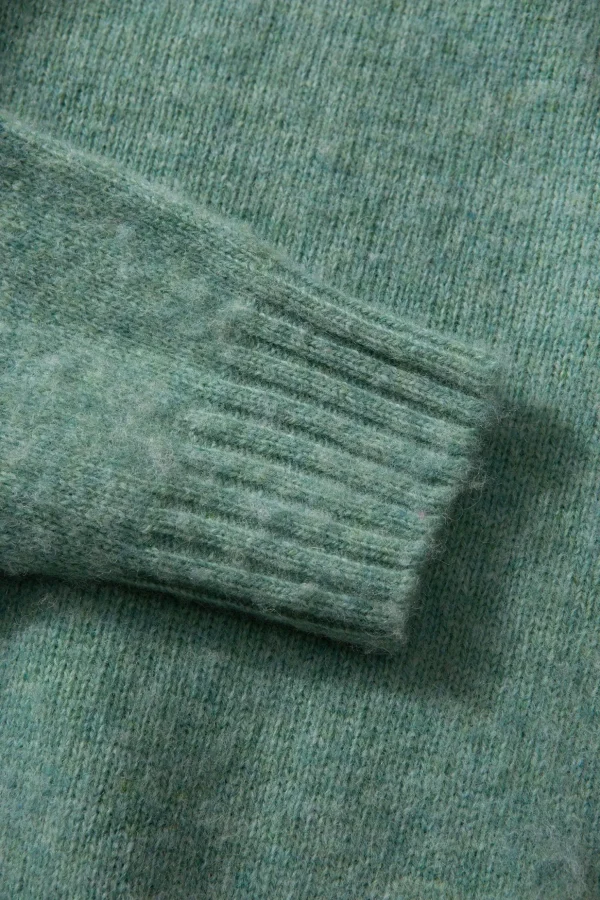 Online Edmmond Studios Shetland Sweater Plain Turquoise