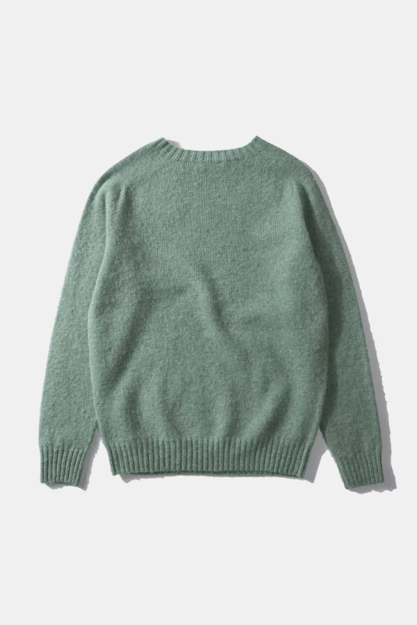 Online Edmmond Studios Shetland Sweater Plain Turquoise