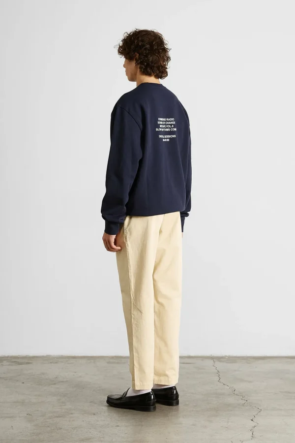 Outlet Edmmond Studios Slow Rythms Sw Plain Navy