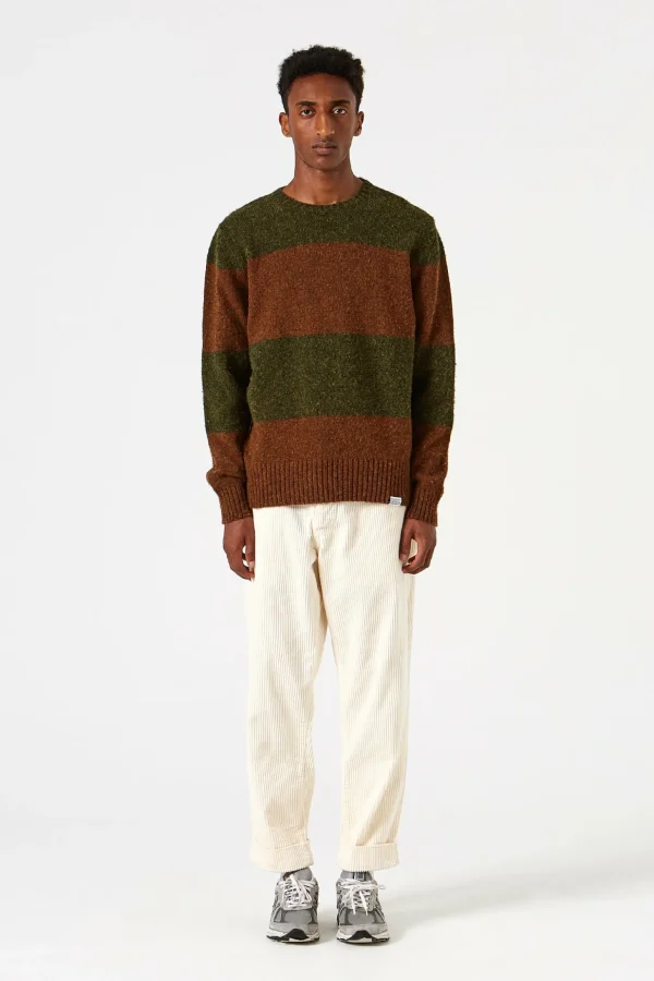 Best Edmmond Studios Stripes Sweater Plain Green