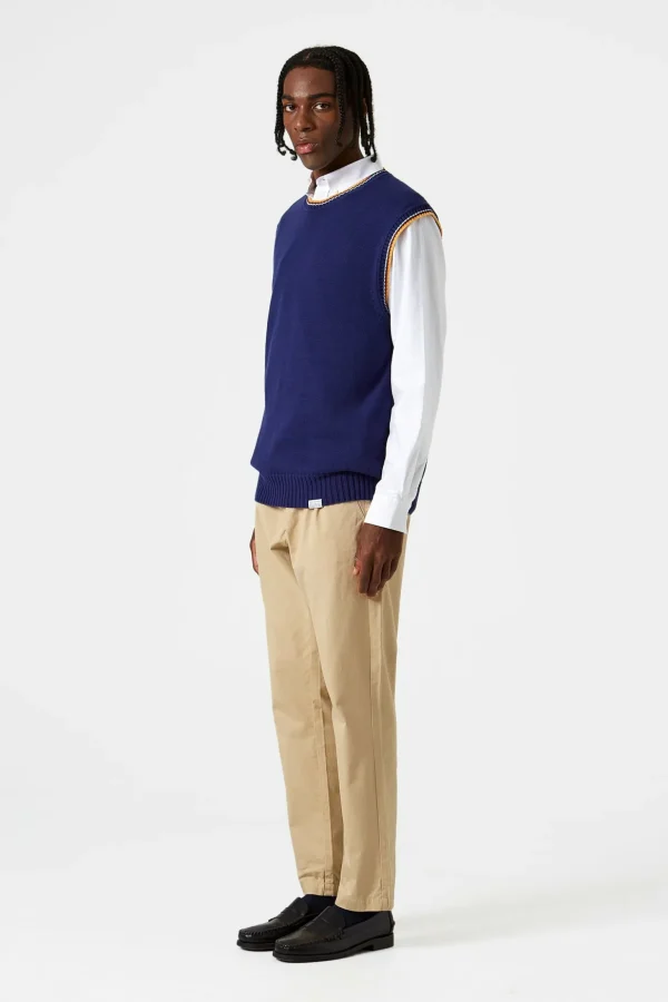Best Sale Edmmond Studios Sunset Vest Plain Navy