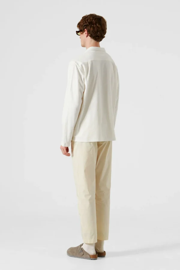 New Edmmond Studios Terry Long Shirt Plain Off White