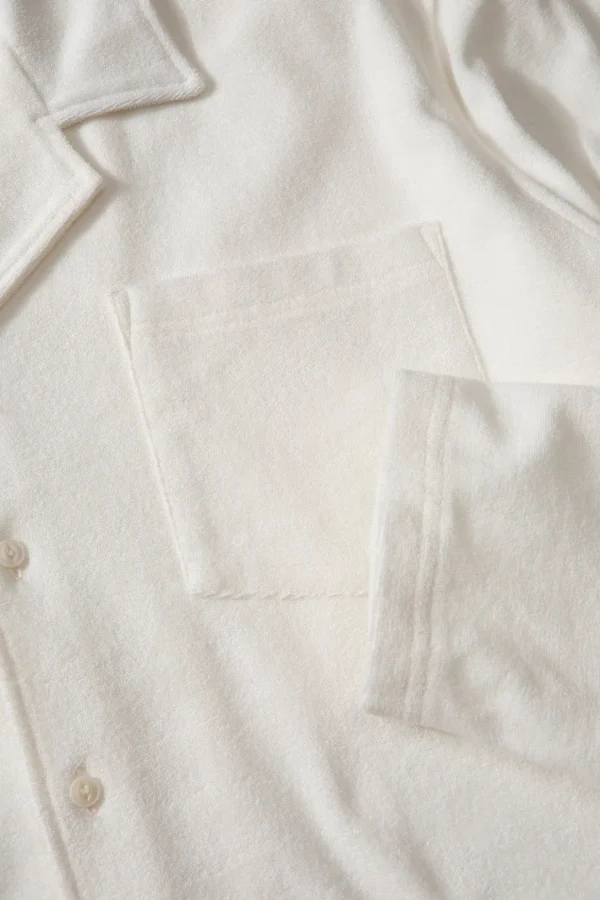 New Edmmond Studios Terry Long Shirt Plain Off White