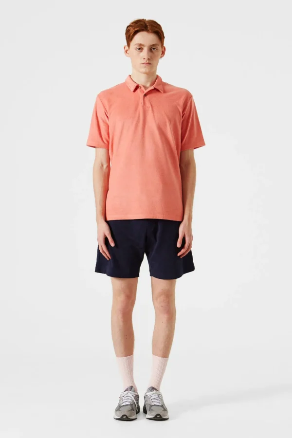 Discount Edmmond Studios Terry Polo Plain Salmon