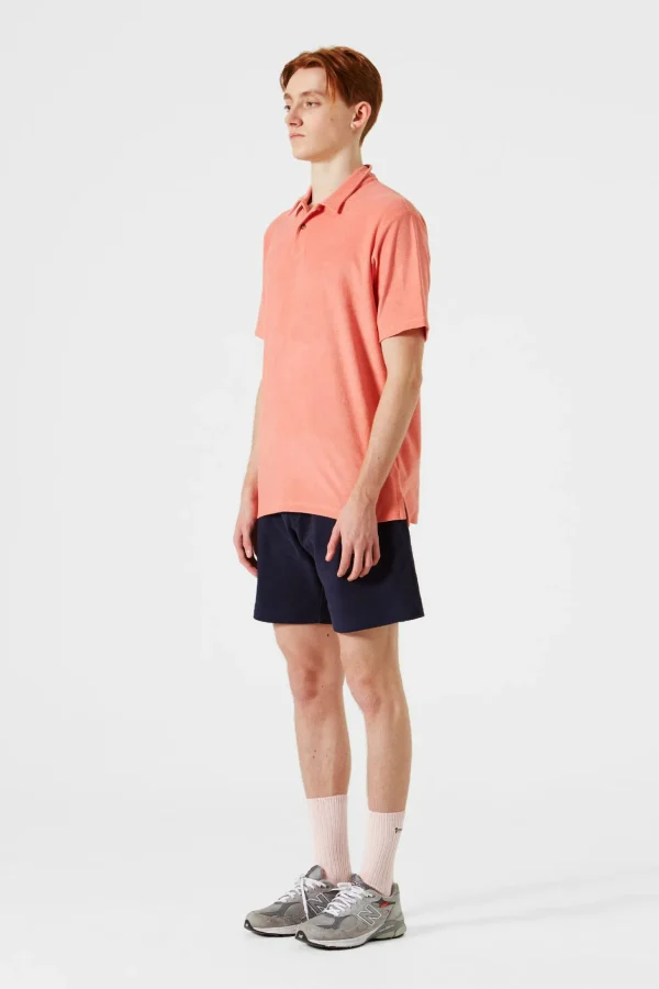 Discount Edmmond Studios Terry Polo Plain Salmon