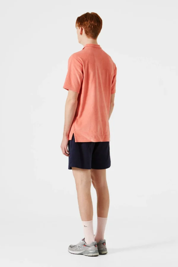 Discount Edmmond Studios Terry Polo Plain Salmon