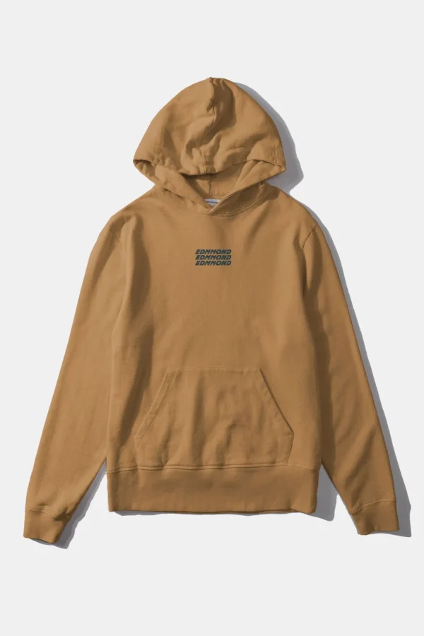 Outlet Edmmond Studios Velo Hoodie Plain Caramel