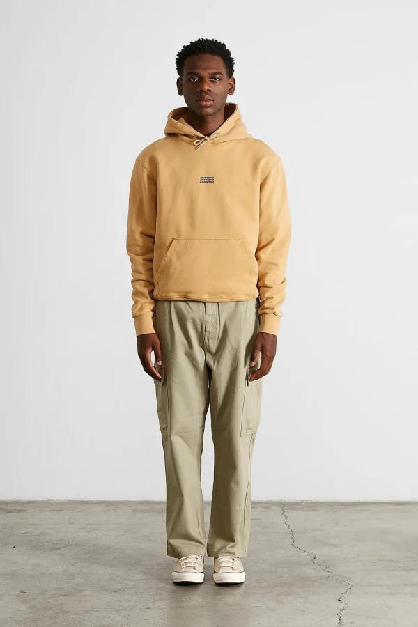 Outlet Edmmond Studios Velo Hoodie Plain Caramel