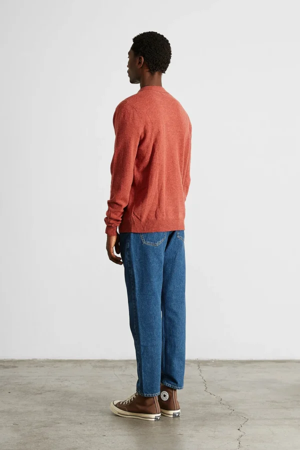 Sale Edmmond Studios Wool Polo Plain Copper